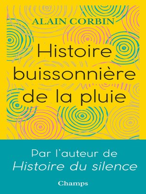 cover image of Histoire buissonière de la pluie